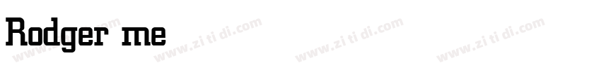 Rodger medium字体转换